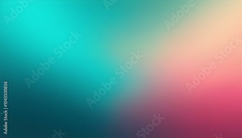 Turquoise and Dusty Rose gradient background with light leak and grainy texture, perfect for any project.