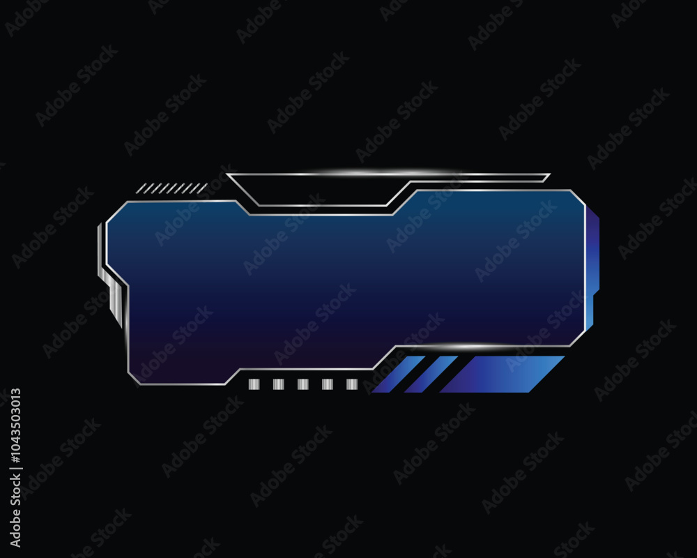Abstract futuristic frame hud ui technology vector Abstract futuristic frame hud ui technology vector