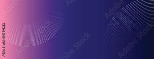 Blue and pink gradient vector background, featuring subtle circular line patterns. Blue and Pink vector background with digital modern texture. Minimal vector background in blue and pink color.