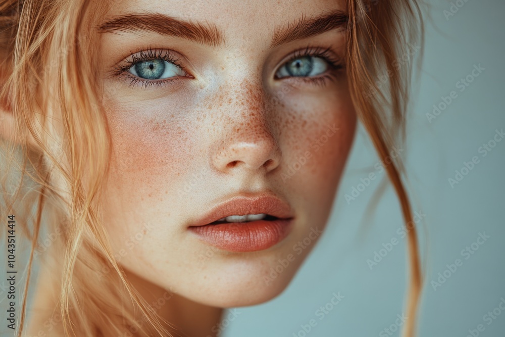 Beautiful young woman with blue eyes and perfect skin posing Beautiful young woman with blue eyes and perfect skin posing