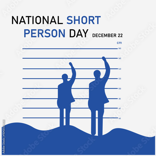 vector graphic of National Short Person Day good for national National Short Person Day celebration. flat design. flyer design.flat illustration.

