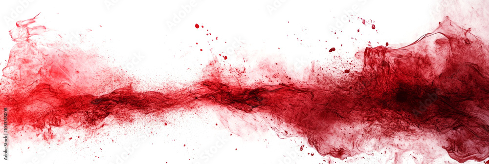 Fototapeta premium Blood splashing and forming dynamic shapes