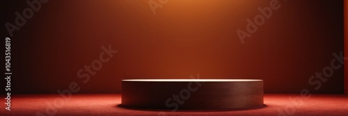 3d render of vector abstract background. Podium for show product