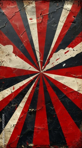 Grungy Background With Sunburst Pattern