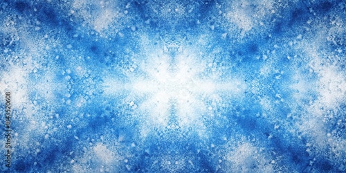 Abstract pattern of diffuse grainy texture blue white gradient effect photo