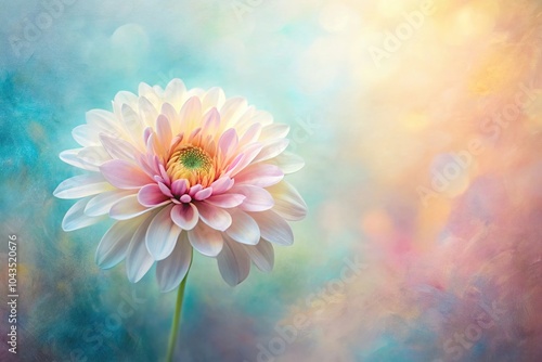 abstract painting of flower