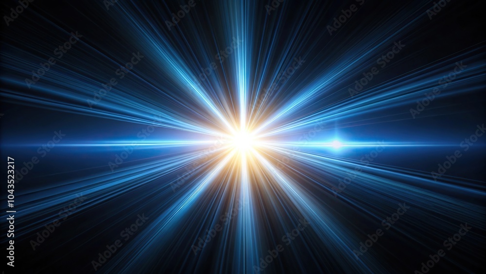 Abstract background of dynamic glowing light beam on black background with depth of field effect Abstract background of dynamic glowing light beam on black background with depth of field effect
