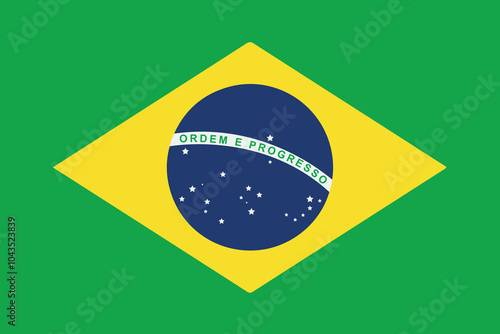 Brazil flag vector