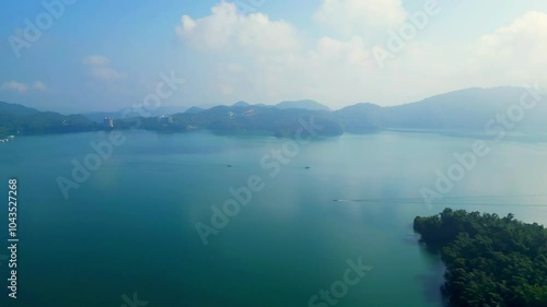 mist over lake
