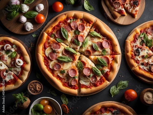 pizza with vegetables