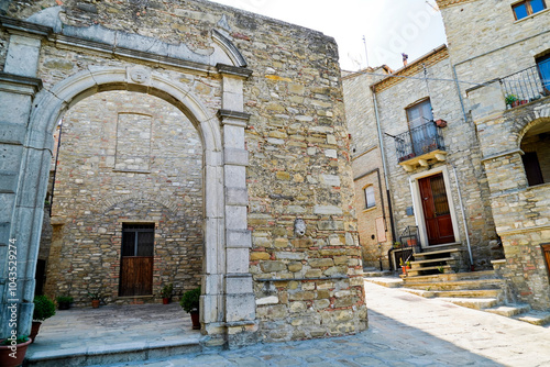 Guardia Perticara, perfectly preserved medieval village, Potenza, Basilicata, Italy photo