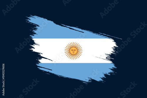 Argentina brushes flag