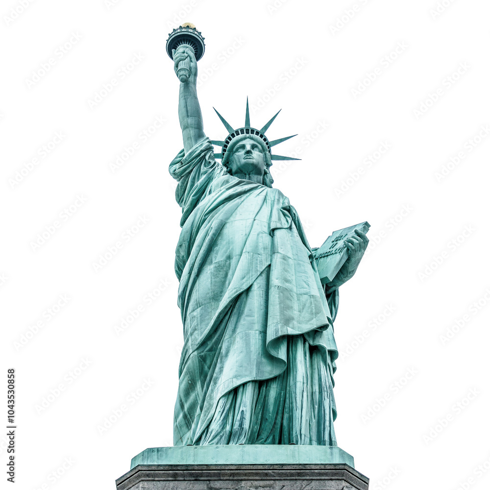 Fototapeta premium Statue of Liberty United state down