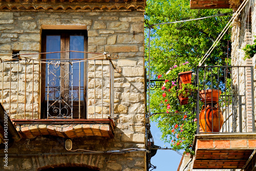 Guardia Perticara, perfectly preserved medieval village, Potenza, Basilicata, Italy photo