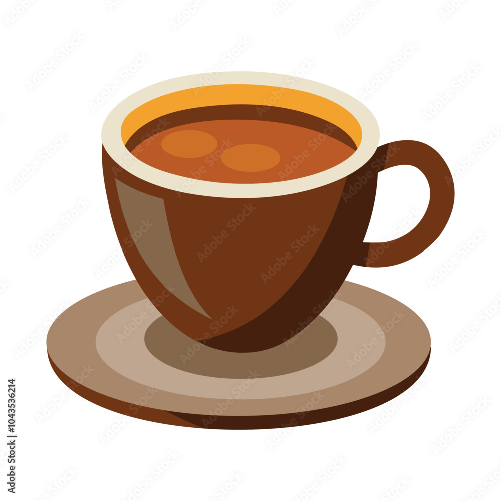 Illustration of Espresso Cup Isolated on white Illustration of Espresso Cup Isolated on white