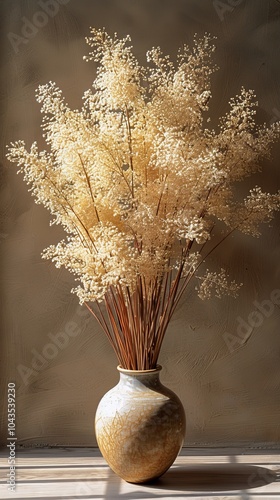 Vase Filled With White Flowers