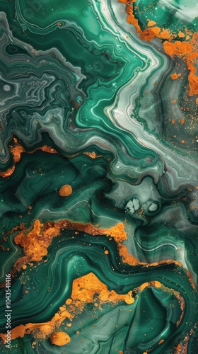 Wallpaper Mural Close Up of Green Marble Surface Torontodigital.ca