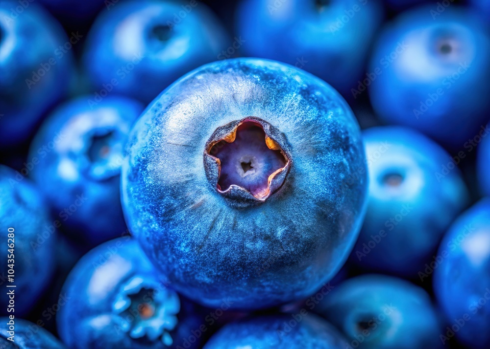 Close-Up Macro Photography of Fresh Blueberries with Shallow Depth of Field Close-Up Macro Photography of Fresh Blueberries with Shallow Depth of Field