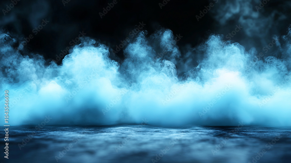 Obraz premium Smoke on Black Background