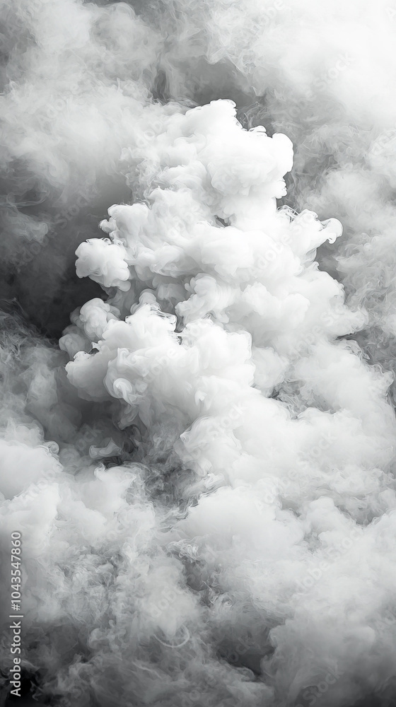 Naklejka premium Smoke on Black Background