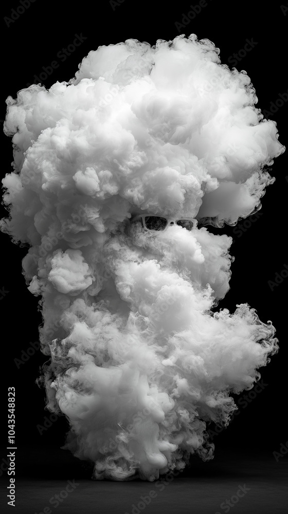 Smoke on Black Background Smoke on Black Background