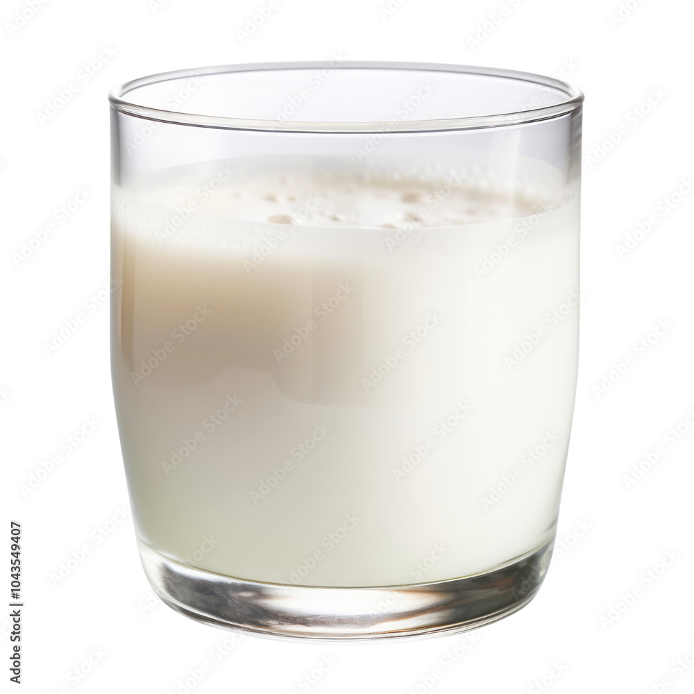 glass of milk isolated on transparent background cutout glass of milk isolated on transparent background cutout