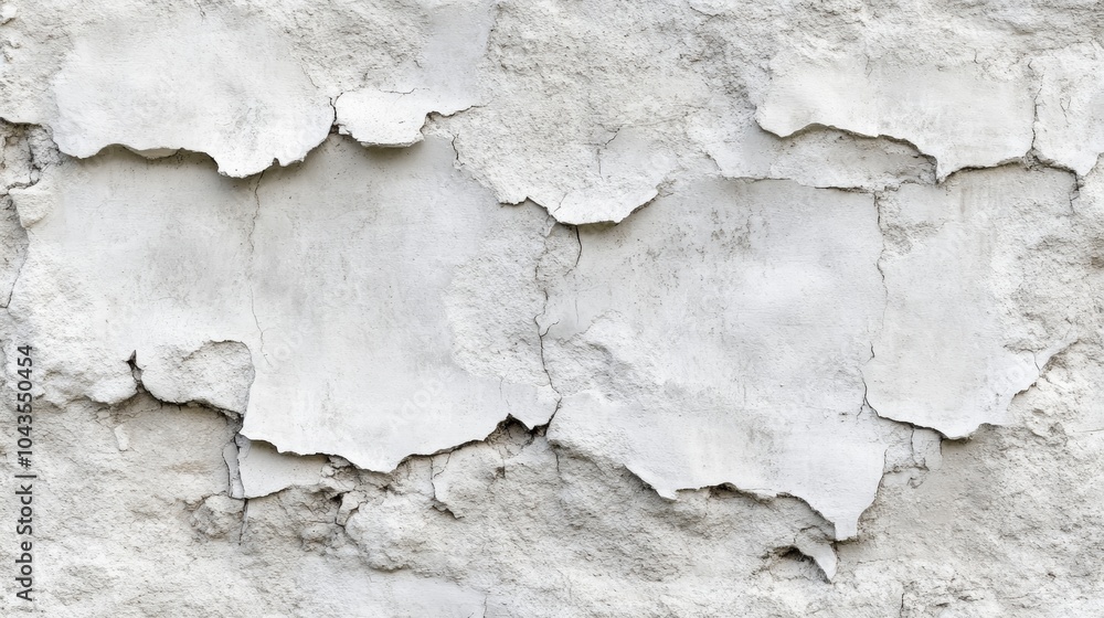 A close-up view of a weathered wall, featuring peeling plaster and cracks that add a rustic texture and distressed appearance. A close-up view of a weathered wall, featuring peeling plaster and cracks that add a rustic texture and distressed appearance.