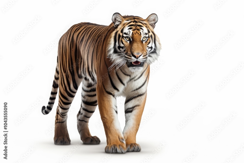beautiful standing Tiger on white background
beautiful standing Tiger on white background