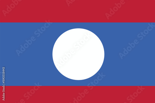laos flag vector