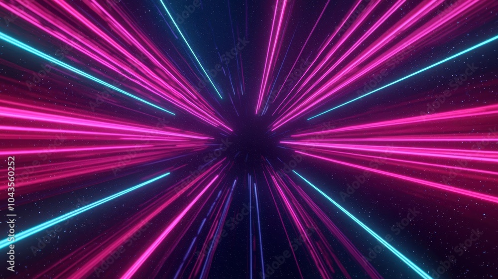 A vibrant display of neon lights radiating from a central point, creating a dynamic and futuristic atmosphere. A vibrant display of neon lights radiating from a central point, creating a dynamic and futuristic atmosphere.