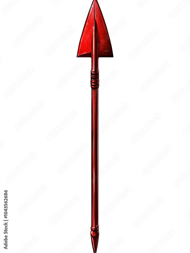 Dynamic Red Arrow on Transparent Background Dynamic Red Arrow on Transparent Background