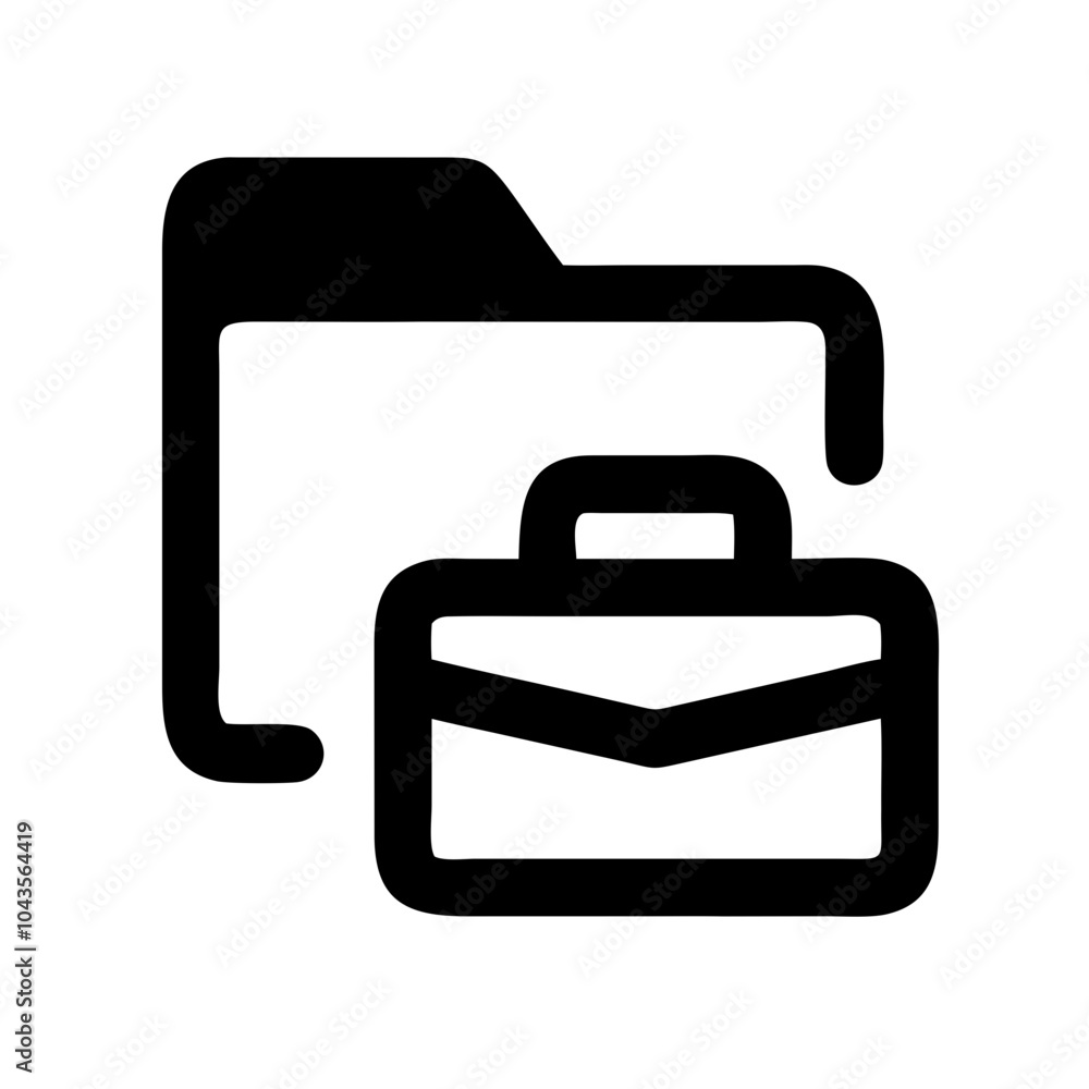 Icon for business folders notebook calendar Icon for business folders notebook calendar