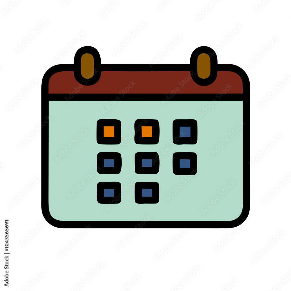Icon for business folders notebook calendar Icon for business folders notebook calendar