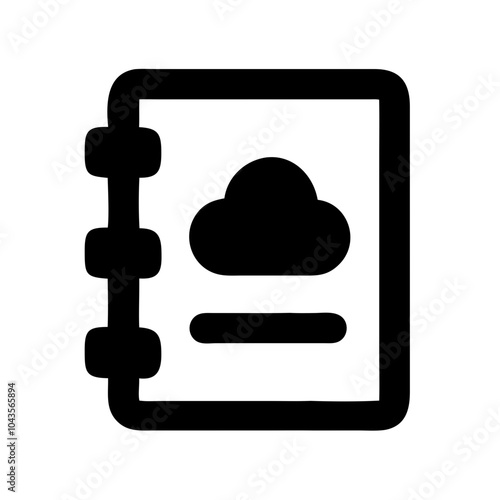 Icon for business folders notebook calendar