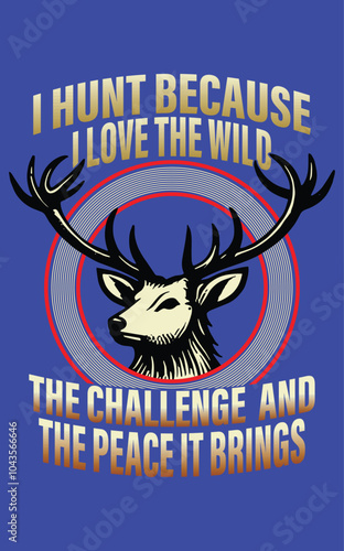 Hunting T shirt Design Template
