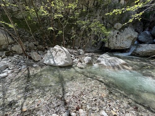 Torrential stream Mala Paklenica, Seline (Paklenica National Park, Croatia) - Wildbach Mala Paklenica, Seline (Nationalpark, Kroatien) - Bujični potok Mala Paklenica, Seline (Hrvatska) photo