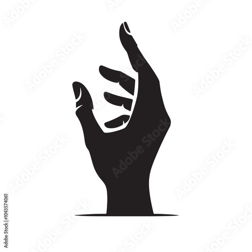 Reaching Hand Silhouette, Help, Hope, Rescue, Despair