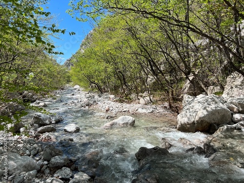 Torrential stream Mala Paklenica, Seline (Paklenica National Park, Croatia) - Wildbach Mala Paklenica, Seline (Nationalpark, Kroatien) - Bujični potok Mala Paklenica, Seline (Hrvatska) photo