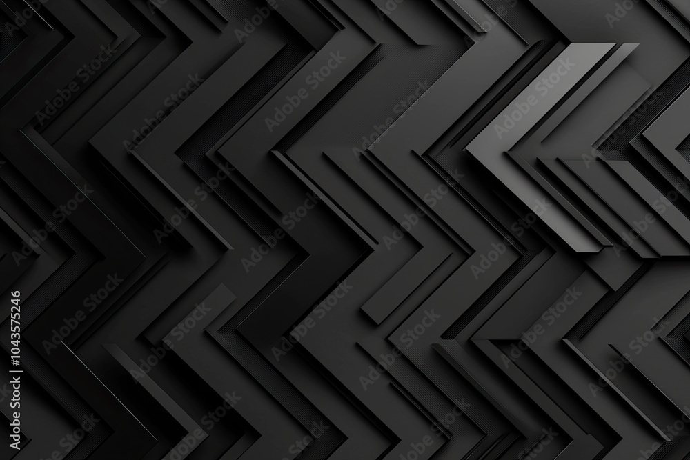 Black chevron pattern with layered designs on a textured background. Black chevron pattern with layered designs on a textured background.