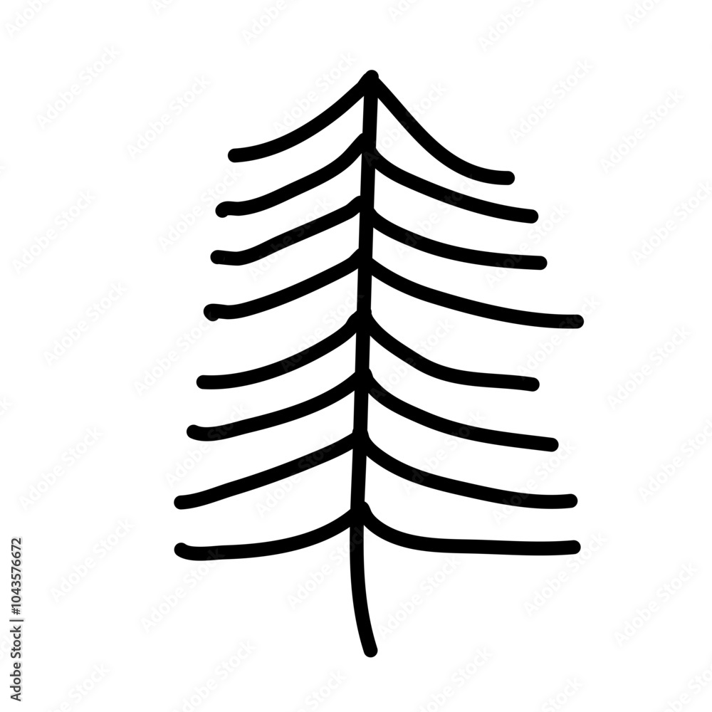 Pine tree doodle
