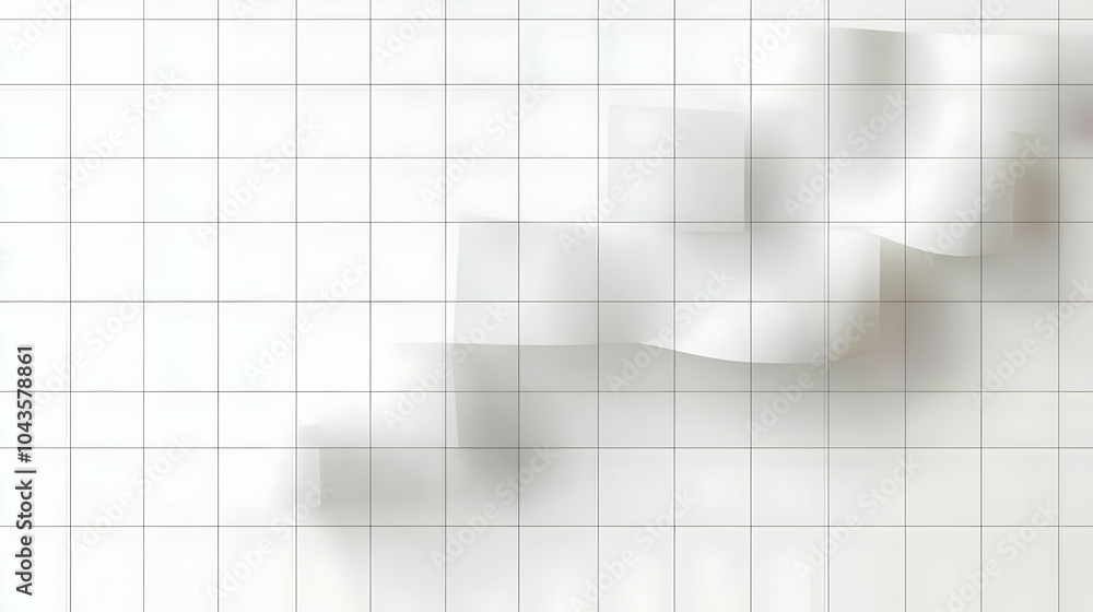 White tiled wall with a subtle wave pattern. White tiled wall with a subtle wave pattern.