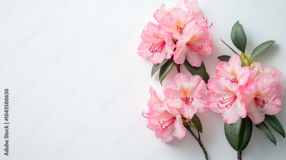 Delicate Pink Rhododendron Flowers Delicate Pink Rhododendron Flowers