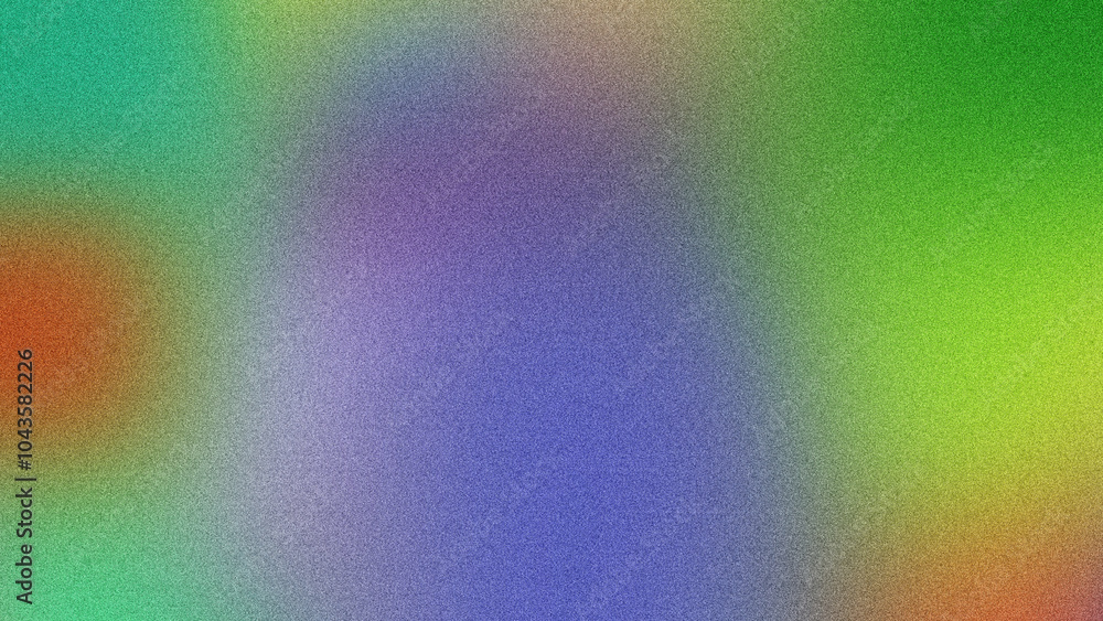 Fototapeta premium Colorful Gradient and Grainy Noise for Futuristic Poster Designs, Vibrant Poster Design with Gradient and Grainy Texture Effects