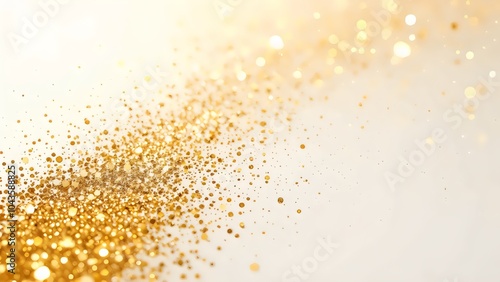 Golden Glitter on Left Side for Event and Party Design