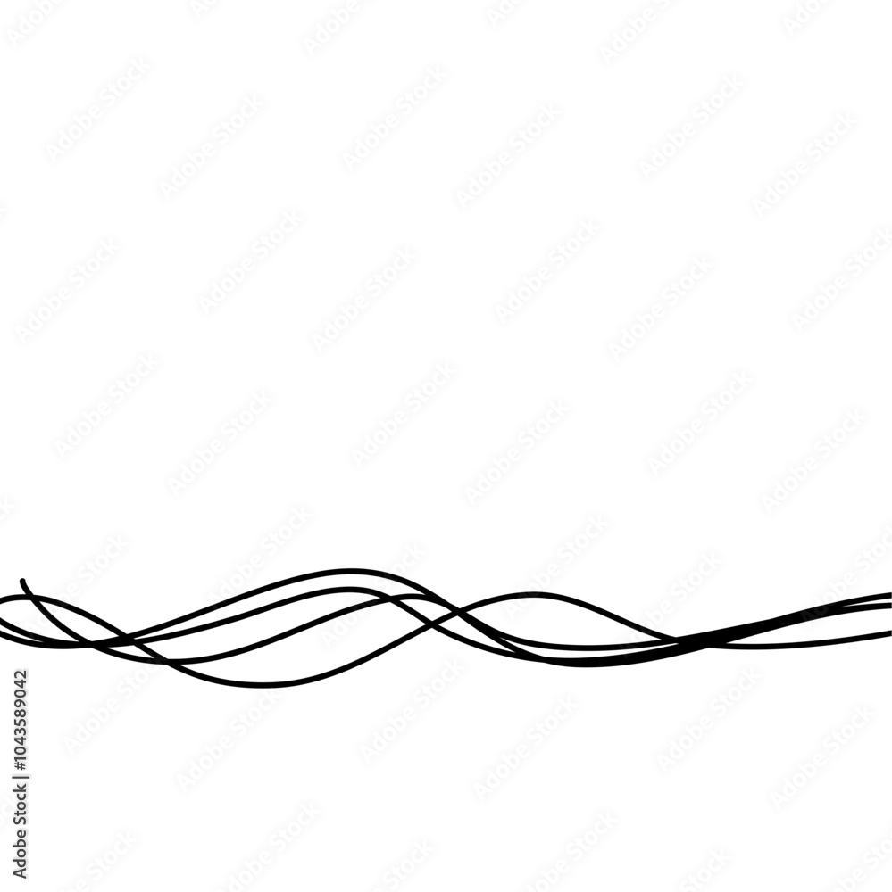 Wave line divider Wave line divider