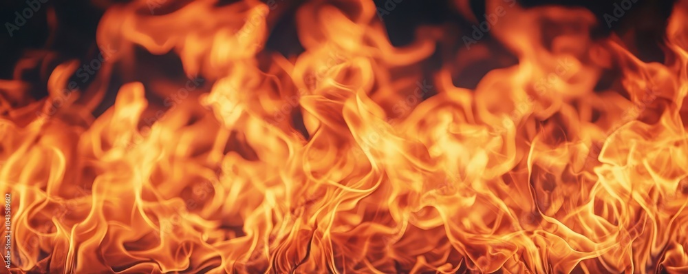 A vibrant display of flames dancing against a dark background, illustrating the dynamic and mesmerizing nature of fire. A vibrant display of flames dancing against a dark background, illustrating the dynamic and mesmerizing nature of fire.