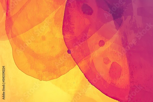 Abstract colorful shapes blending orange and purple tones. photo