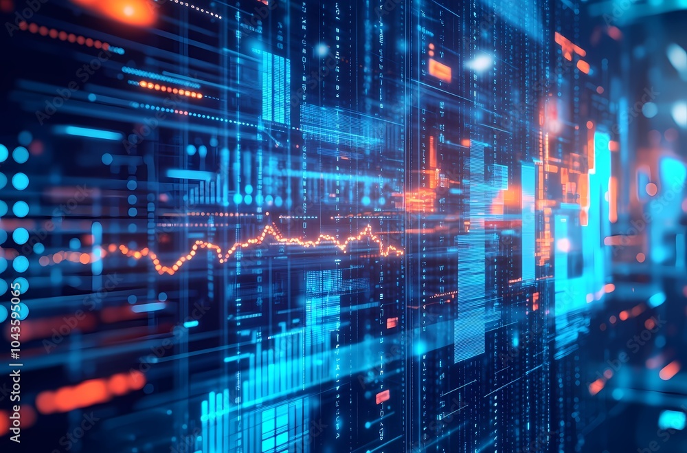 Technology background rendering style Technology background rendering style