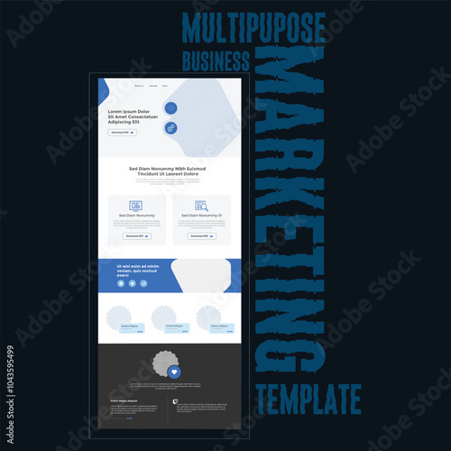 Multipurpose Business B2B E-newsletter Mailchimp email marketing template photo