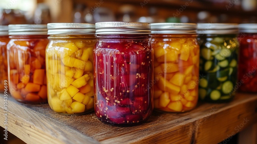 Canned vegetables, tomatoes and cucumbers Canned vegetables, tomatoes and cucumbers